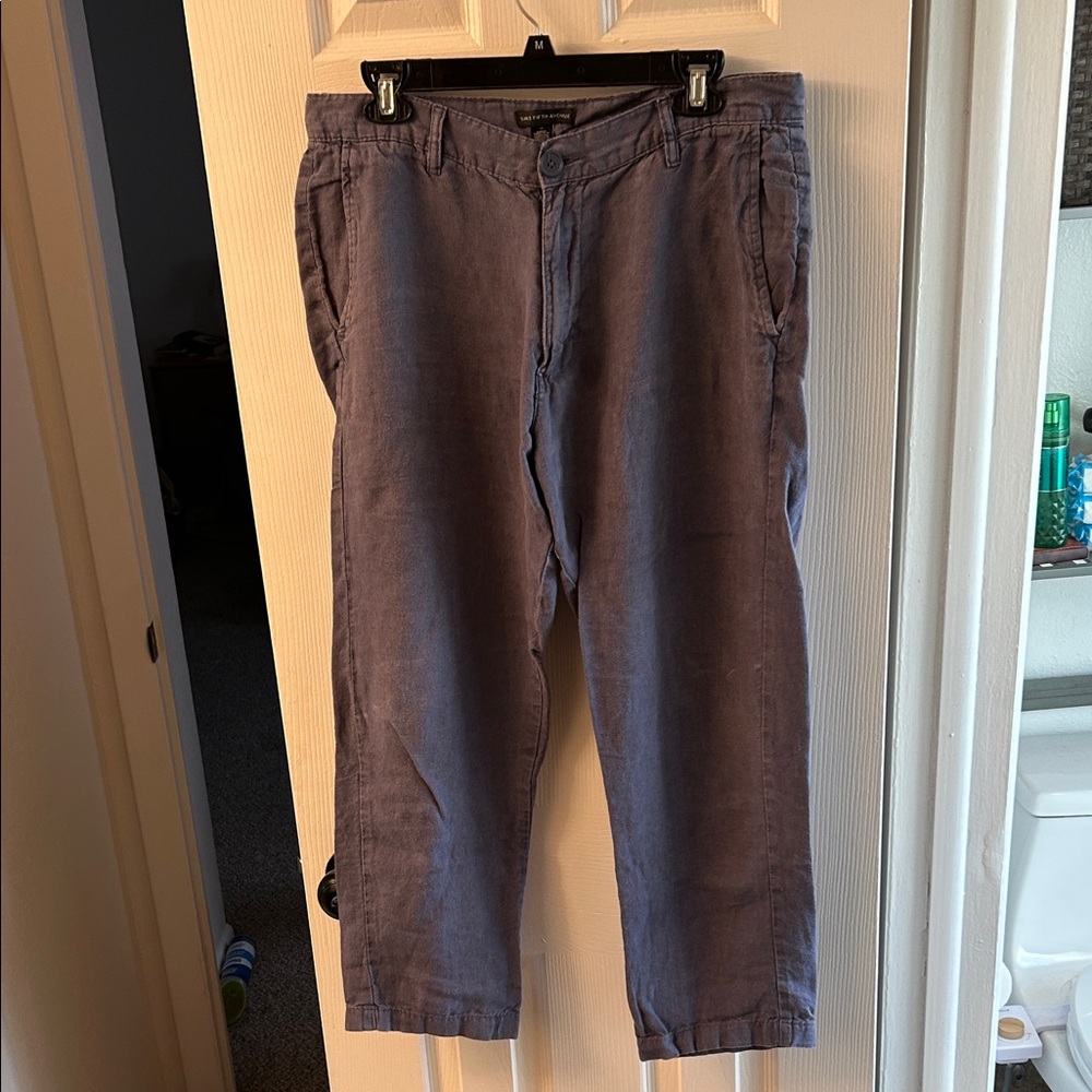 Mens 100% Linen Pants